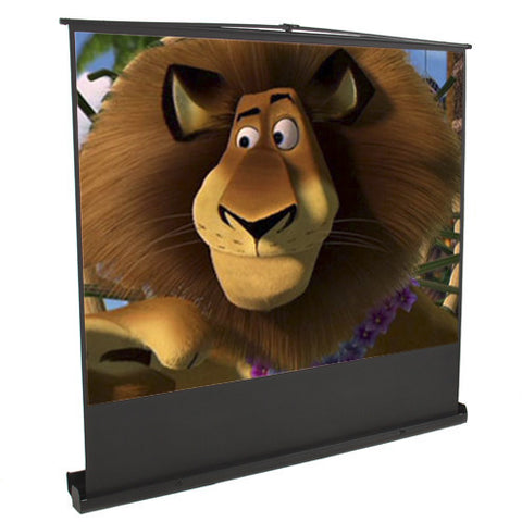 100" Portable Pull Up 4:3 Floor Screen Aluminum Structure Projector Projection