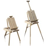 French Easel Wooden Sketch Box Portable Folding Art Artist Painters Tripod