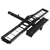 Steel Motorcycle Scooter DirtBike Carrier Hauler Hitch Mount Rack Ramp Anti Tilt