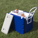 Multi Function Rolling Cooler With Table And 2 Chairs Picnic Camping Outdoor