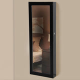 Mirrored Armoire Jewelry Storage Case