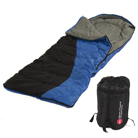 ingle Sleeping Bag 23F/-5C 2 Camping Hiking 84"x 55" W Carrying Case