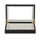 Pen or Pencil Holder Display Organizer Case Made of Ebony Wood as Storage Box for Collector