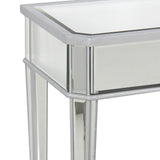 Mirrored Console Table Vanity Desk Mirror Glam 2 Drawers Home Furniture