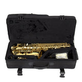 Professional Gold Eb Alto Sax Saxophone with Accessories