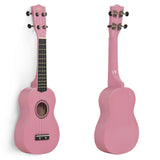 Pink Soprano Ukelele w/ Rosewood Fingerboard & Bridge
