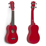 Red Soprano Ukelele w/ Rosewood Fingerboard & Bridge