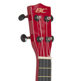 Red Soprano Ukelele w/ Rosewood Fingerboard & Bridge
