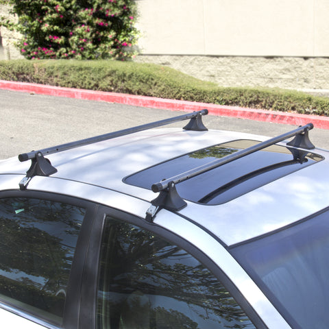 48" Telescopic Universal Car Top Roof Cross Bars Crossbars Luggage Cargo Rack