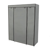 53” Portable Wardrobe Closet With Shelves