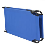 Outdoor Portable Army Military Folding Camping Bed Cot Camp Hiking Blue