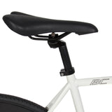 White/Blk 58CM Fixie Bike Steel Frame Single Speed Sport Road Track Bicycle