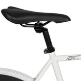 White 54CM Fixie Bike Steel Frame Single Speed Sport Road Track Bicycle
