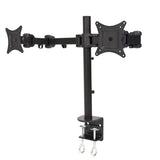 Dual LCD Monitor Desk Mount Stand Clamp Bracket Adjustable 2 Screens up to 27"