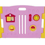 Baby Playpen Kids 8 Panel Safety Play Center Yard Home Indoor Outdoor Pink Girls