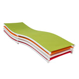 Outdoor Sun Lawn Beach Pool Chaise Lounge Chair Patio Furniture 73" Green