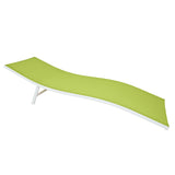 Outdoor Sun Lawn Beach Pool Chaise Lounge Chair Patio Furniture 73" Green