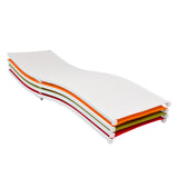 Outdoor Sun Lawn Beach Pool Chaise Lounge Chair Patio Furniture 73" White
