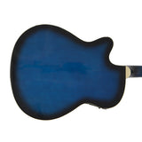 Electric Acoustic Bass Guitar Blue With Equalizer Solid Construction