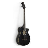 Black Electric Acoustic Bass Guitar With Equalizer Solid Construction