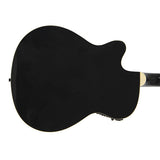 Black Electric Acoustic Bass Guitar With Equalizer Solid Construction