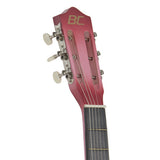 Beginners Acoustic Guitar With Guitar Case, Strap, Tuner and Pick Pink