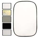 Photo Reflector Kit Collapsible 40" X 60" 5 IN 1 Photography Reflective Kit