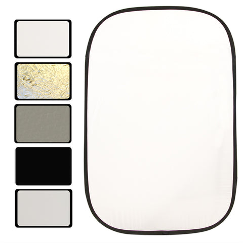 Photo Reflector Kit Collapsible 40" X 60" 5 IN 1 Photography Reflective Kit