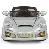 Ride On Car Kids W/ MP3 Electric Battery Power Remote Control RC Silver