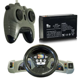 Ride On Car Kids W/ MP3 Electric Battery Power Remote Control RC Silver