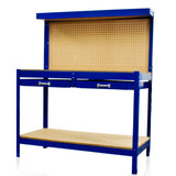 Work Bench Tool Storage With Drawers and Peg Boar Solid Steel Construction